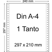 BASIC PAPEL CONTINUO BLANCO DIN A-4 1T 2.500-PACK 29724B1